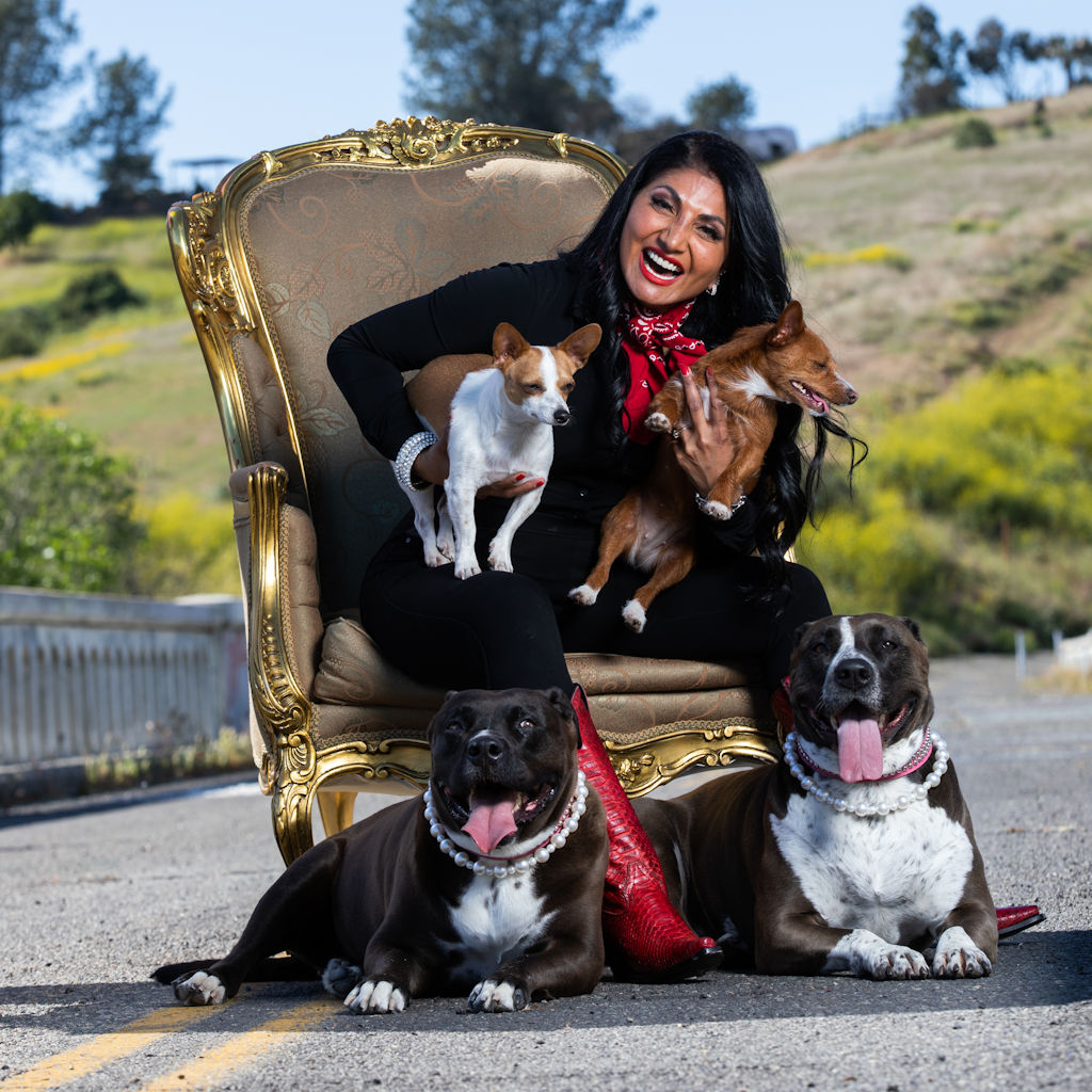 Kelly Bagla and Her Furry Friends